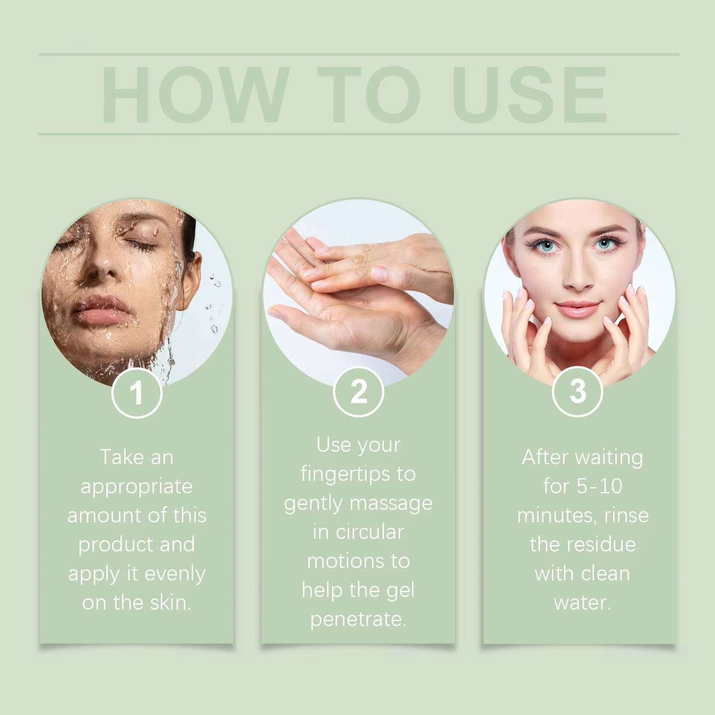 Facial Exfoliating Gel Skin Care Deep Cleaning Face Scrub Skin Care Product Hyaluronic Acid Repair Facial Moisturizing Gel Face