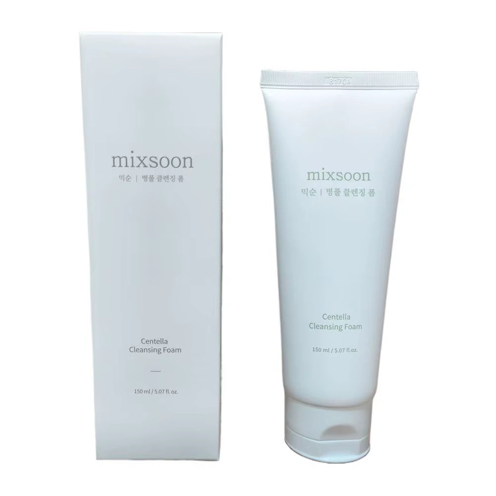 Mixsoon Centella Cleansing Foam Korean Facial Cleanser Delicate Foam Deep Cleansing Oil Control Soothing and Moisturizating