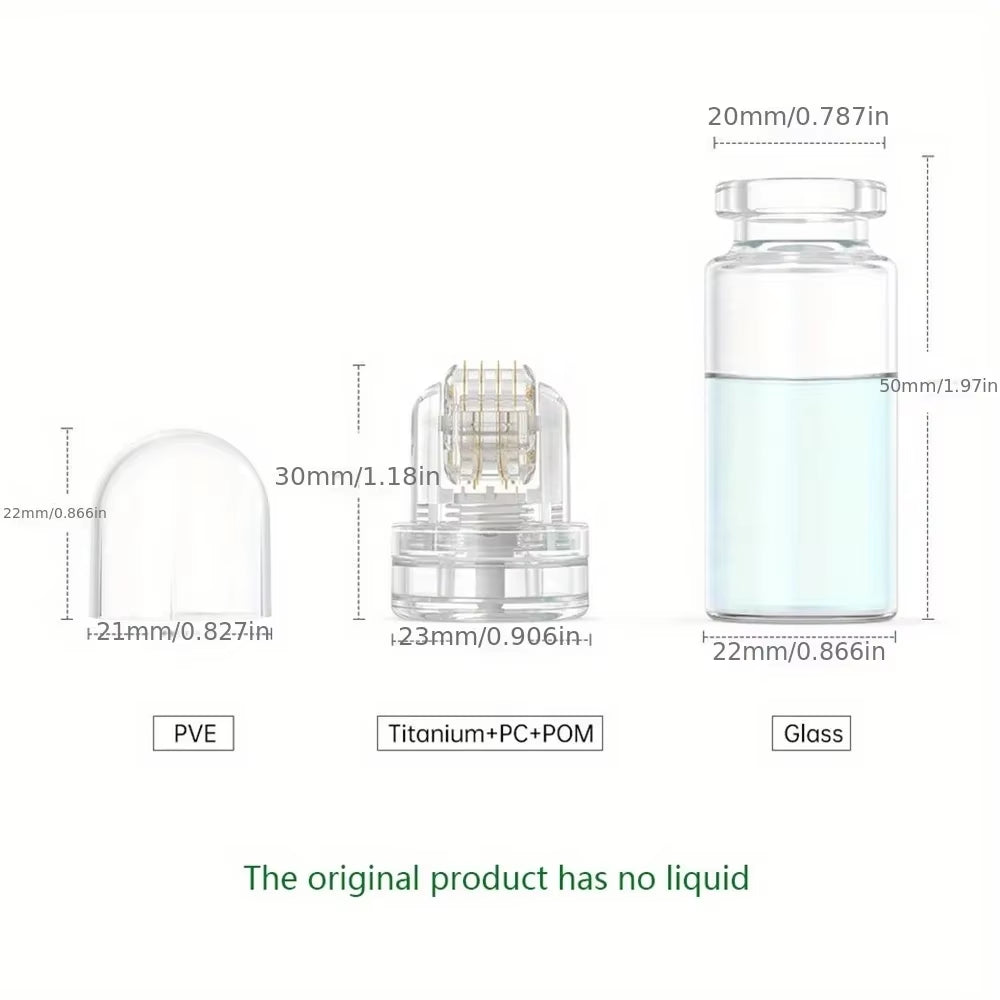 Water Soluble Titanium 64Needles Roller without Liquid Skin Care Tool for Face, Hair