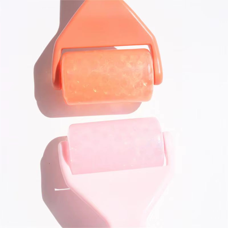 Ice Roller for Face Translucent Massageable Recyclable Anti-Wrinkle Skin Care Tools Beauty Instrument Orange Beautiful Skin