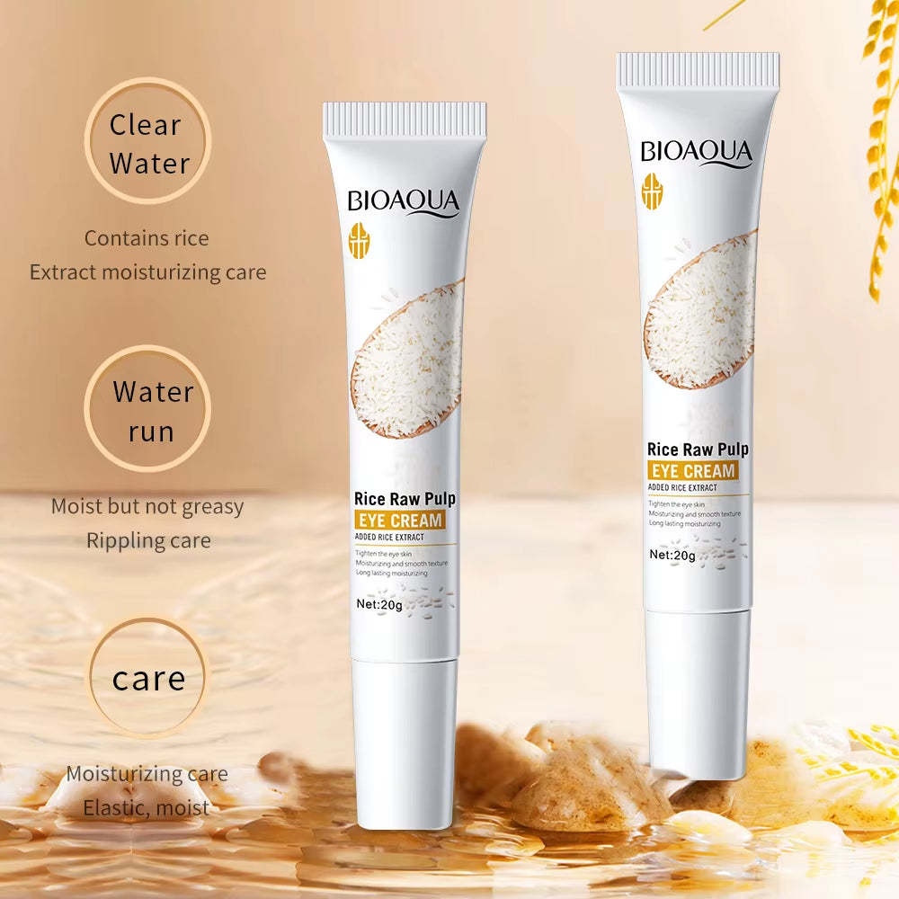 BIOAQUA White Rice Skin Care Sets Moisturizing Face Serum anti Dark Circles Anti-Aging Eye Cream Facial Travel Size Skin Care