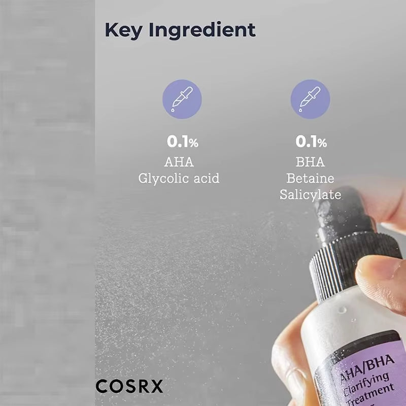 COSRX AHA/BHA Clarifying Treatment Toner 150Ml Exfoliating Facial Serum Moisturizing Smooth Korean Cosmetics