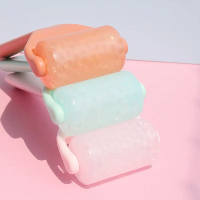 Ice Roller for Face Translucent Massageable Recyclable Anti-Wrinkle Skin Care Tools Beauty Instrument Orange Beautiful Skin