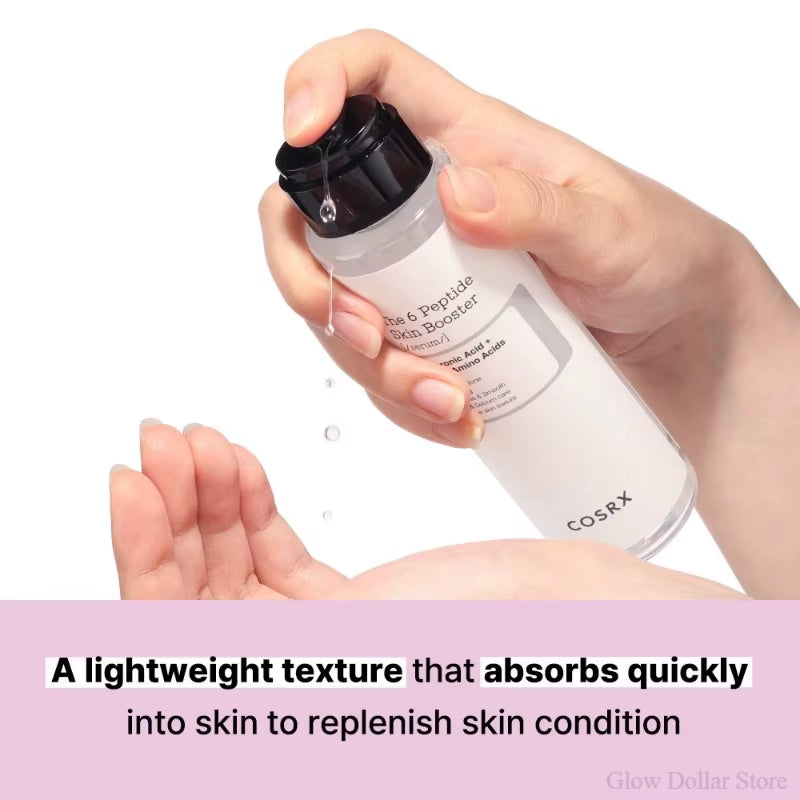 COSRX 6X Peptide Booster Toner Serum, Niacinamide & Hyaluronic Acid Skin Renewal Boosting Facial Essence Korean Skincare Product