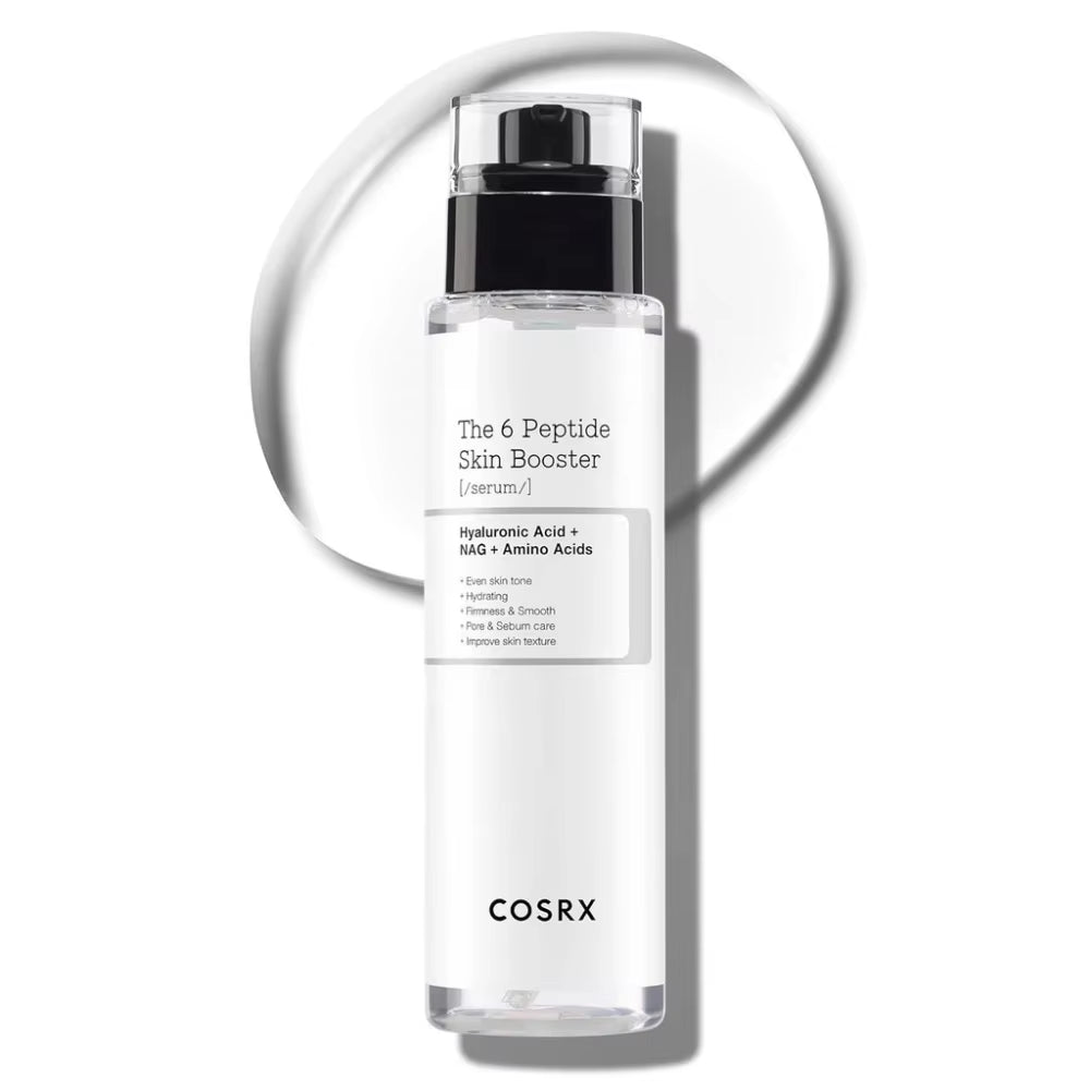 COSRX 6X Peptide Booster Toner Serum, Niacinamide & Hyaluronic Acid Skin Renewal Boosting Facial Essence Korean Skincare Product