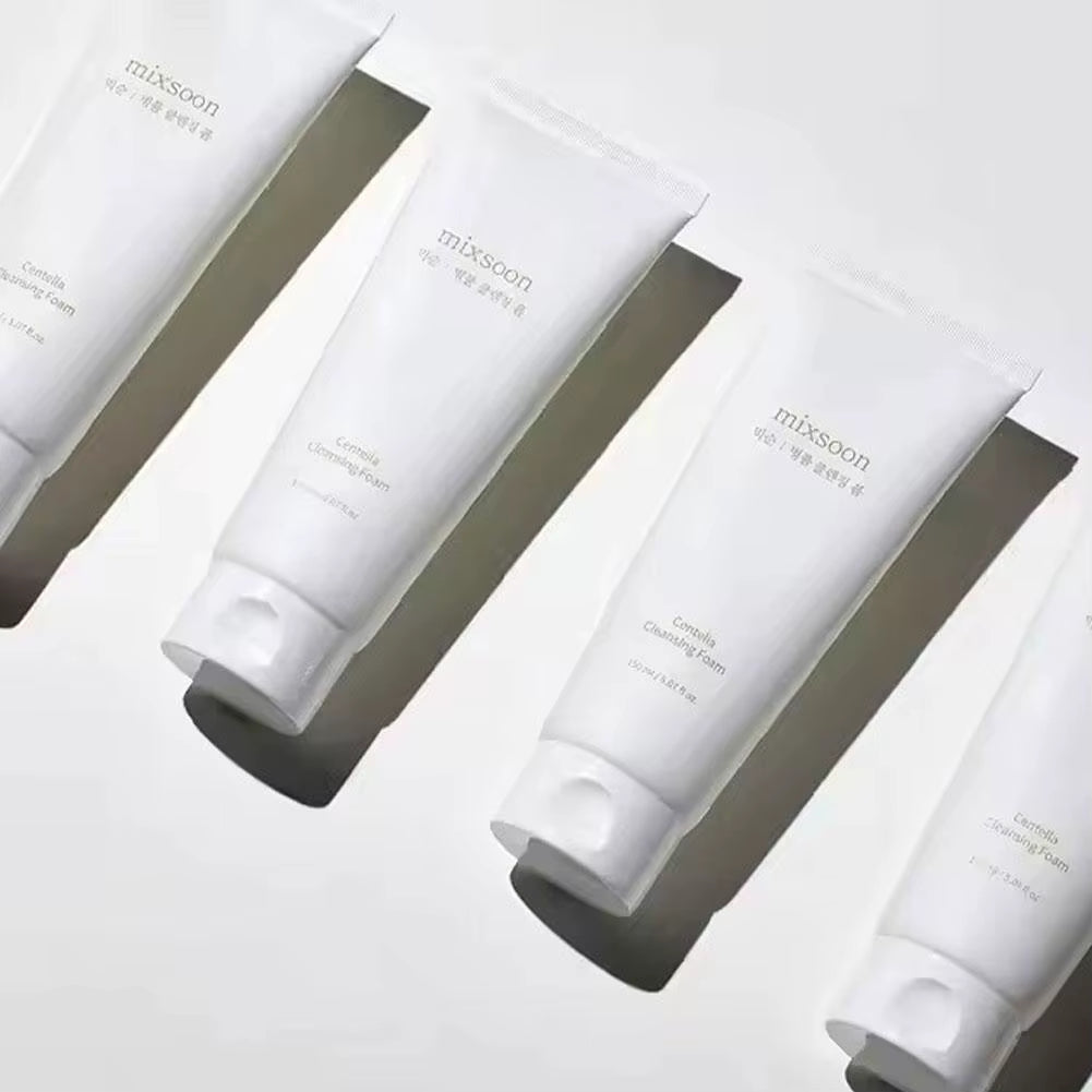 Mixsoon Centella Cleansing Foam Korean Facial Cleanser Delicate Foam Deep Cleansing Oil Control Soothing and Moisturizating