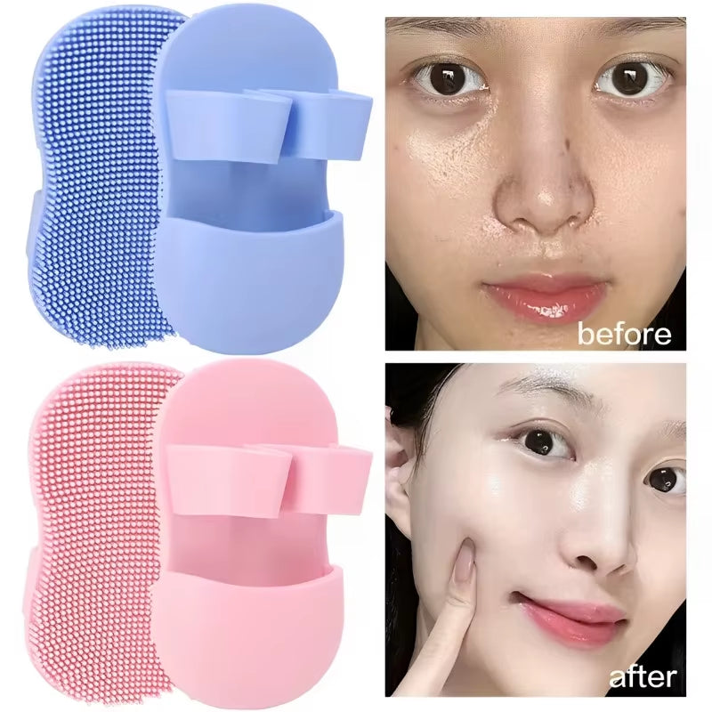 Soft Silicone Face Cleaning Brushes Makeup Remove Blackhead Removal Portable Skin Care Tools Deep Facial Cleansing Accessoires
