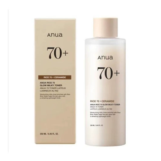 Anua Rice 70 Glow Milky Toner Rice Ceramide Cleansing Foam Long-Lasting Moisturizing Hydrating Gentle Deep Nourishing Skin Care