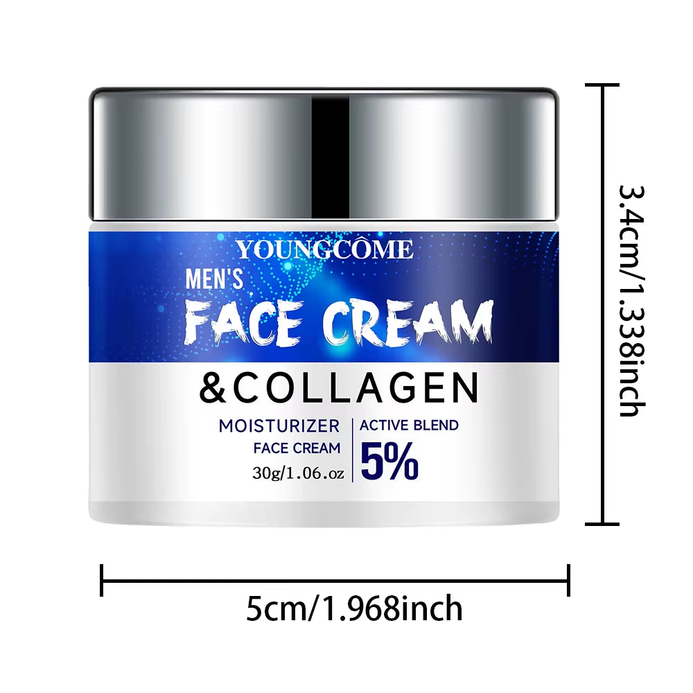 Men'S Retinol Collagen Face Cream Skincare Moisturizing Brightening anti Aging Face Cream Moisturizing Wrinkle Remover Collagen