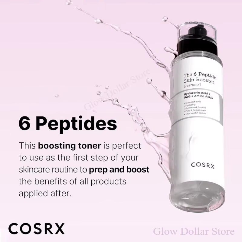 COSRX 6X Peptide Booster Toner Serum, Niacinamide & Hyaluronic Acid Skin Renewal Boosting Facial Essence Korean Skincare Product