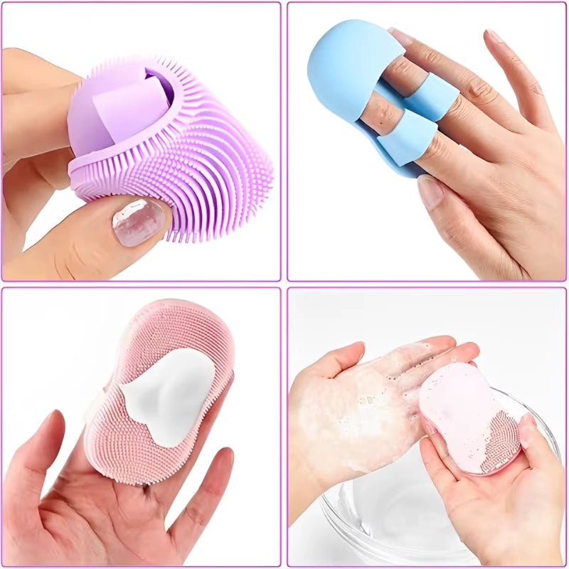 Soft Silicone Face Cleaning Brushes Makeup Remove Blackhead Removal Portable Skin Care Tools Deep Facial Cleansing Accessoires