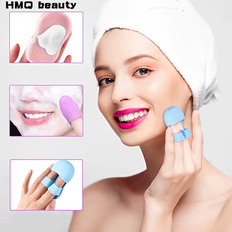 Soft Silicone Face Cleaning Brushes Makeup Remove Blackhead Removal Portable Skin Care Tools Deep Facial Cleansing Accessoires
