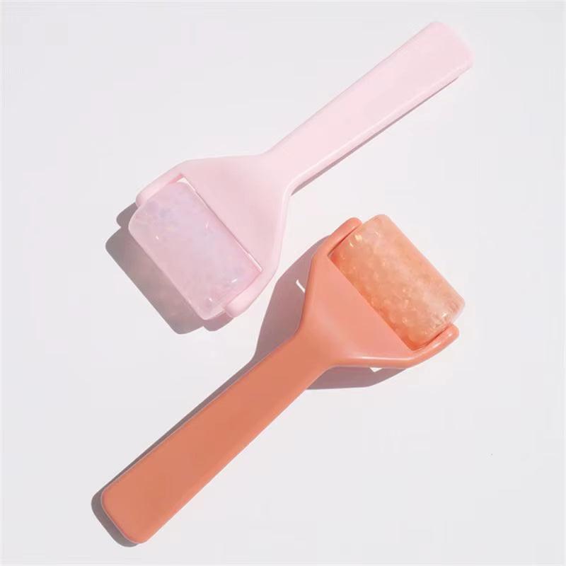 Ice Roller for Face Translucent Massageable Recyclable Anti-Wrinkle Skin Care Tools Beauty Instrument Orange Beautiful Skin