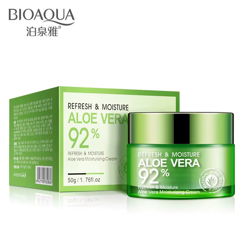 BIOAQUA Aloe Vera Face Cream anti Wrinkle Moisturizing Deep Hydrating Day Cream Plant Essence Nourishing Refresh Skin Care