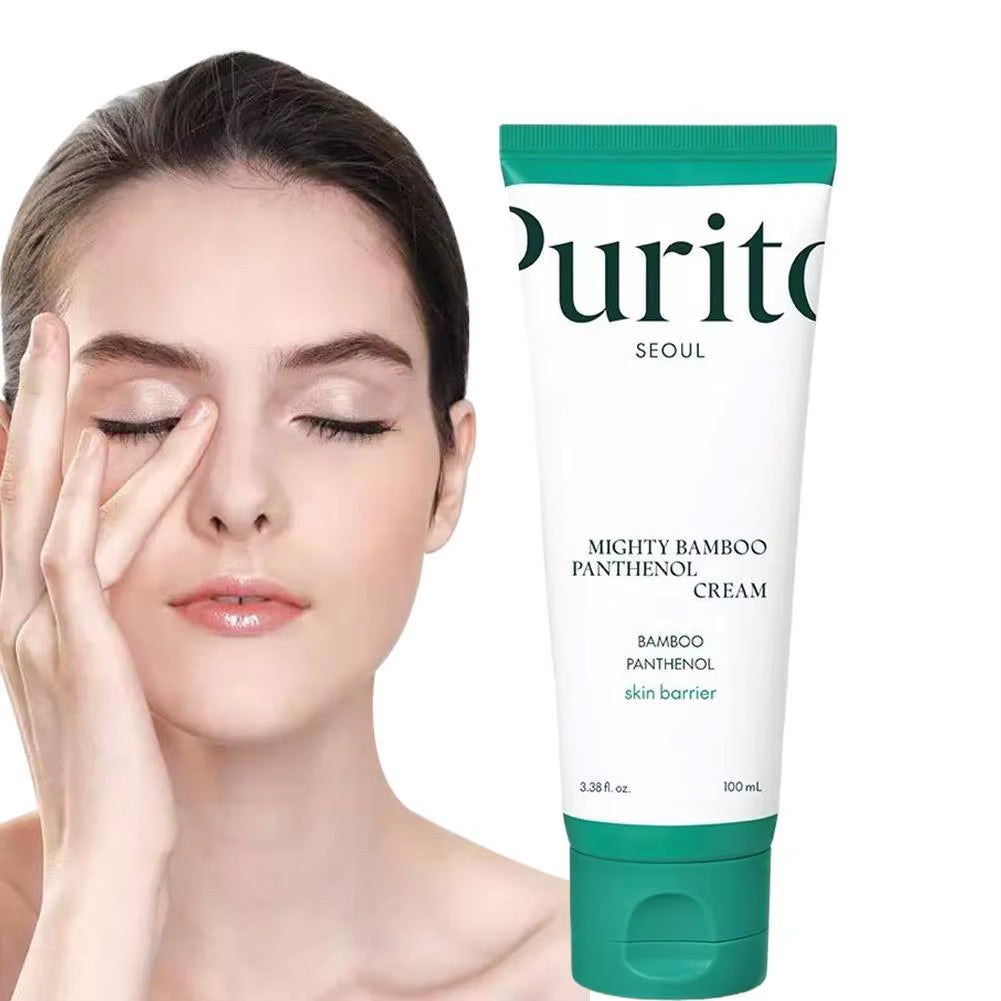 Purito Bamboo Moisturizing Cream Fade Dark Eye Circle Whiten Skin Soothing Collagen Repair Barrier Korea Original Skincare