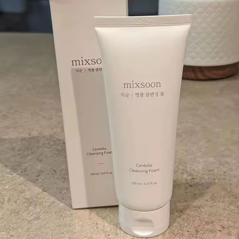 Mixsoon Centella Cleansing Foam Korean Facial Cleanser Delicate Foam Deep Cleansing Oil Control Soothing and Moisturizating