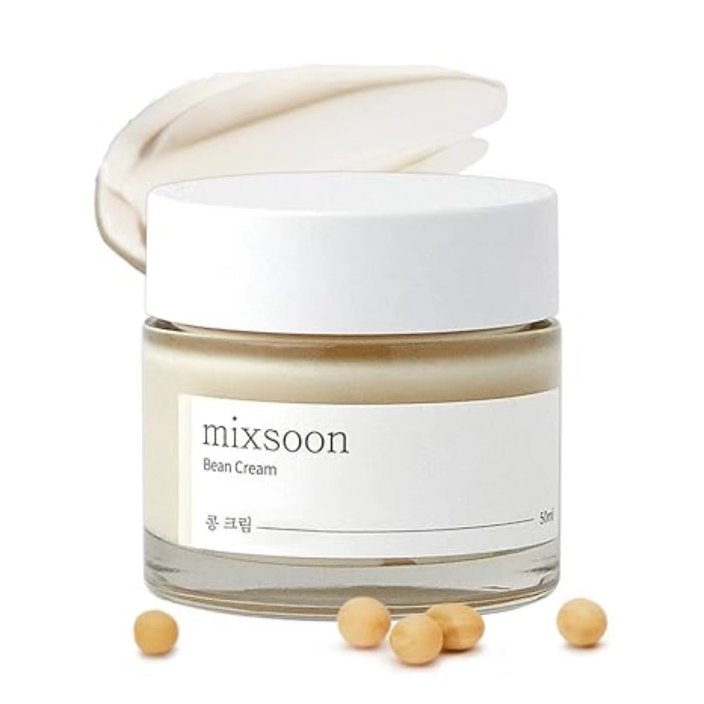 Mixsoon Bean Cream - Intensive Moisture Face Cream for Smooth, Nourished Skin, Pore & Sebum Care - Korean Skincare for Glass