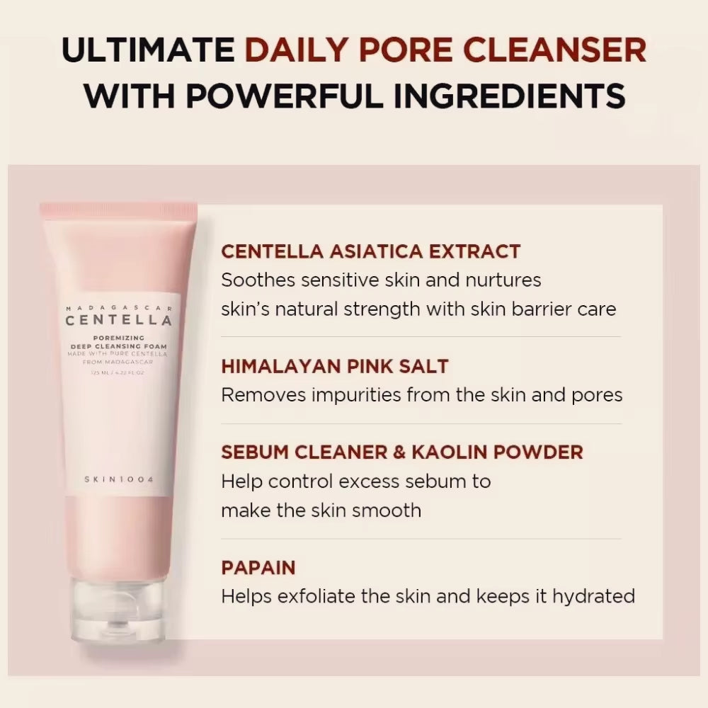 Skin1004 Centella Skincare Korean Madagascar Moisturize Toner Serum Whitening Cream Face Wash Cleansing Oil Essence Set