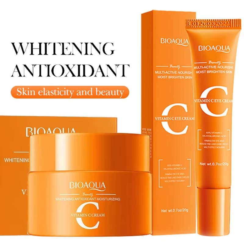 BIOAQUA Hyaluronic Acid Skin Care Sets Moisturizing Face Cream Anti-Aging anti Dark Circles Eye Cream Travel Size Skin Care