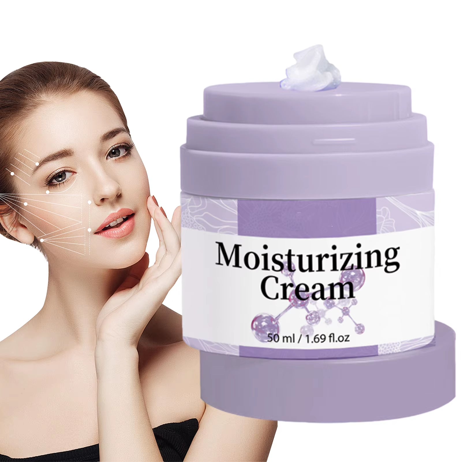 50Ml Polypeptide Moisturizing Face Cream Anti-Aging Anti-Wrinkle Polypeptide Moisturizing Cream Protein Moisturizing Facial Care