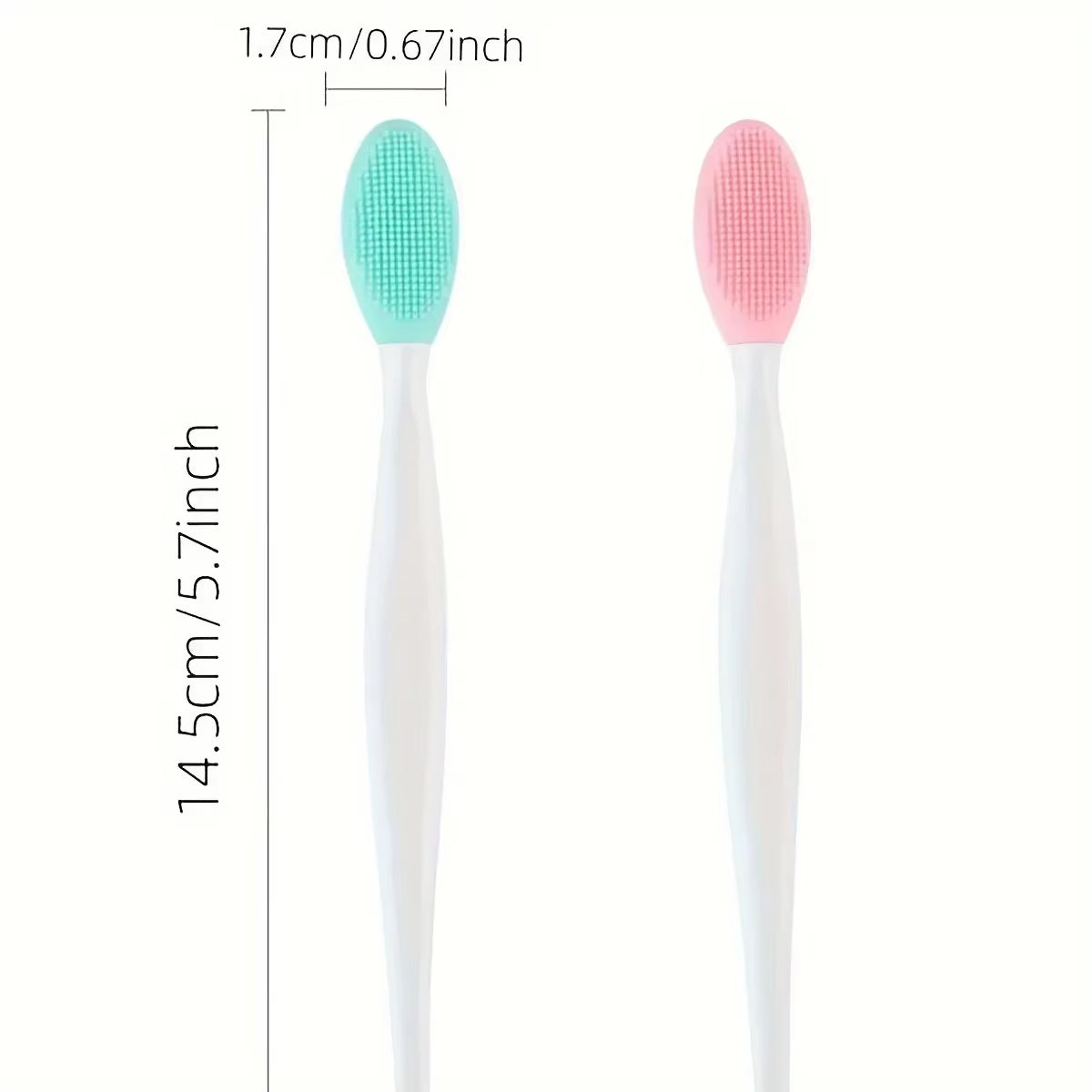 Skin Care Lip Horniness Removal Facial Cleanser, Face Cleaning Brush, Blackhead Removal Silicone Double-Sided Skin Care Tool.
