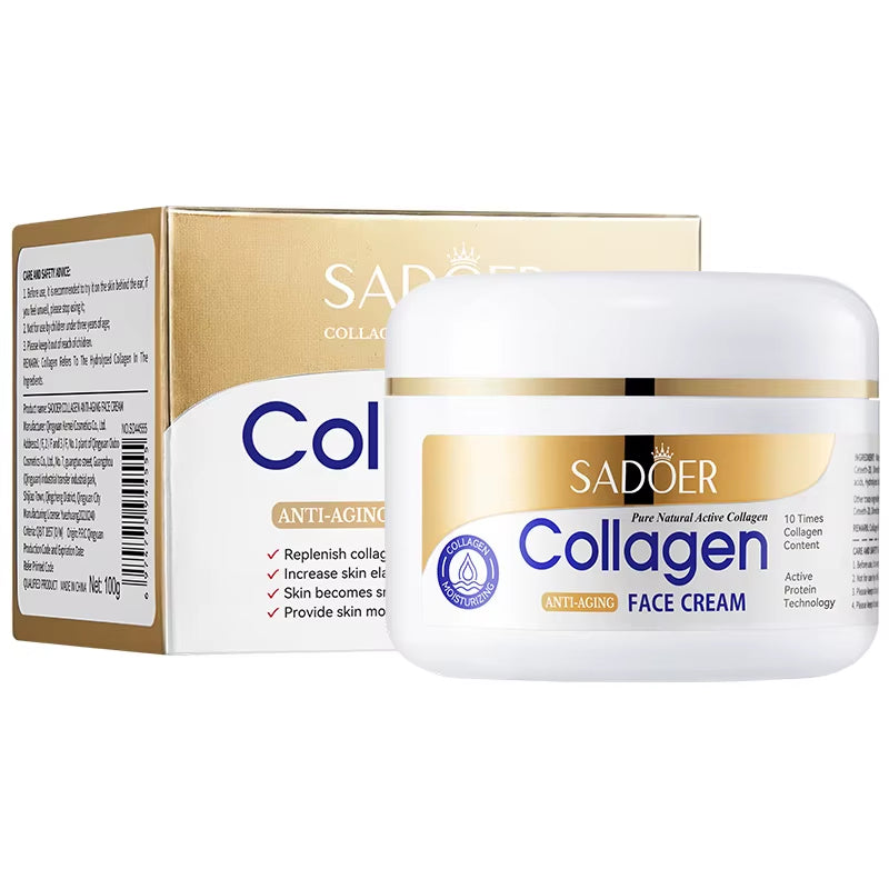 SADOER Collagen Skin Care Kit Eye Cream&Moisturizing Face Cream anti Dark Circles Anti-Aging Moisturizing Skincare Skin Care Set