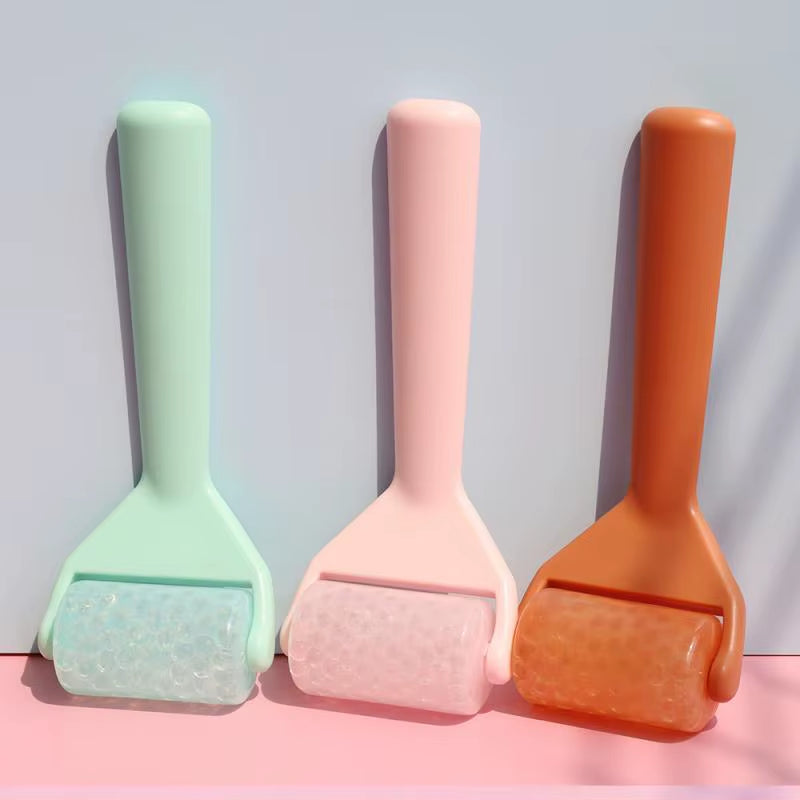Ice Roller for Face Translucent Massageable Recyclable Anti-Wrinkle Skin Care Tools Beauty Instrument Orange Beautiful Skin