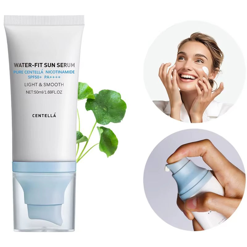 Centella Sunscreen SPF 50 Centella Asiatica No Sticky Refreshing Sunscreen 50Ml Sunscreen Essence for Dry Oily Sensitive Skin