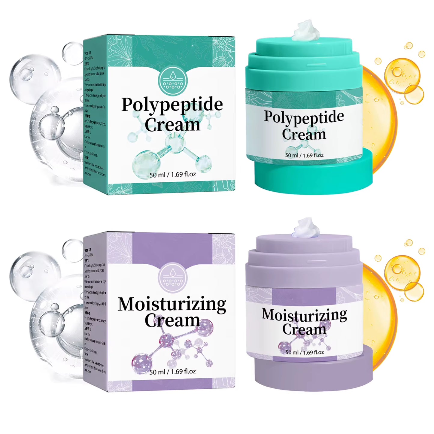 50Ml Polypeptide Moisturizing Face Cream Anti-Aging Anti-Wrinkle Polypeptide Moisturizing Cream Protein Moisturizing Facial Care