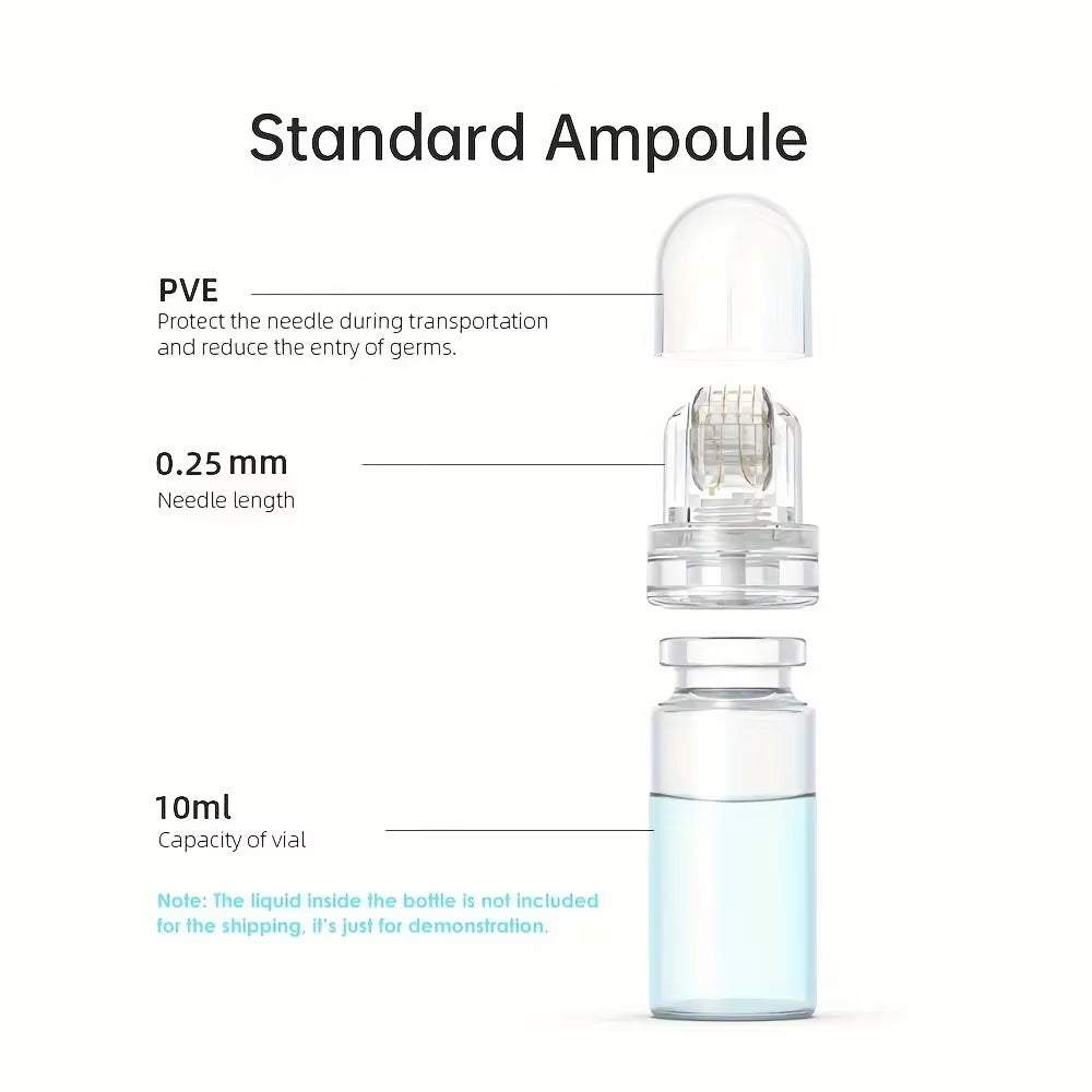 Water Soluble Titanium 64Needles Roller without Liquid Skin Care Tool for Face, Hair