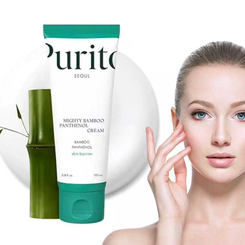Purito Bamboo Moisturizing Cream Fade Dark Eye Circle Whiten Skin Soothing Collagen Repair Barrier Korea Original Skincare