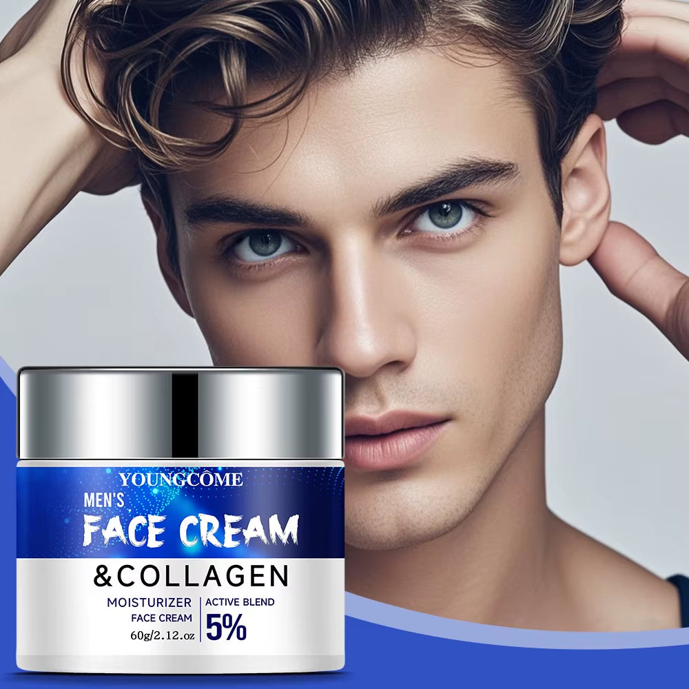 Men'S Retinol Collagen Face Cream Skincare Moisturizing Brightening anti Aging Face Cream Moisturizing Wrinkle Remover Collagen